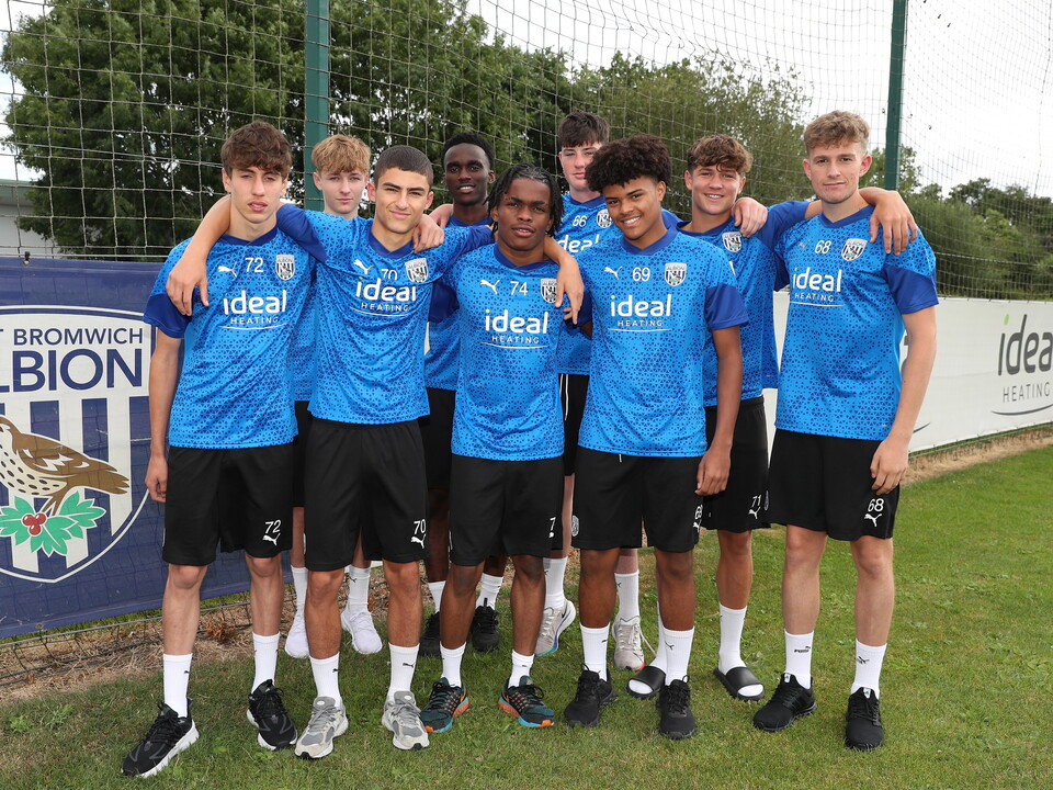 A photo of Albion's new U18 scholars