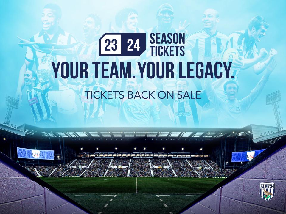 2023/24 season tickets back on sale