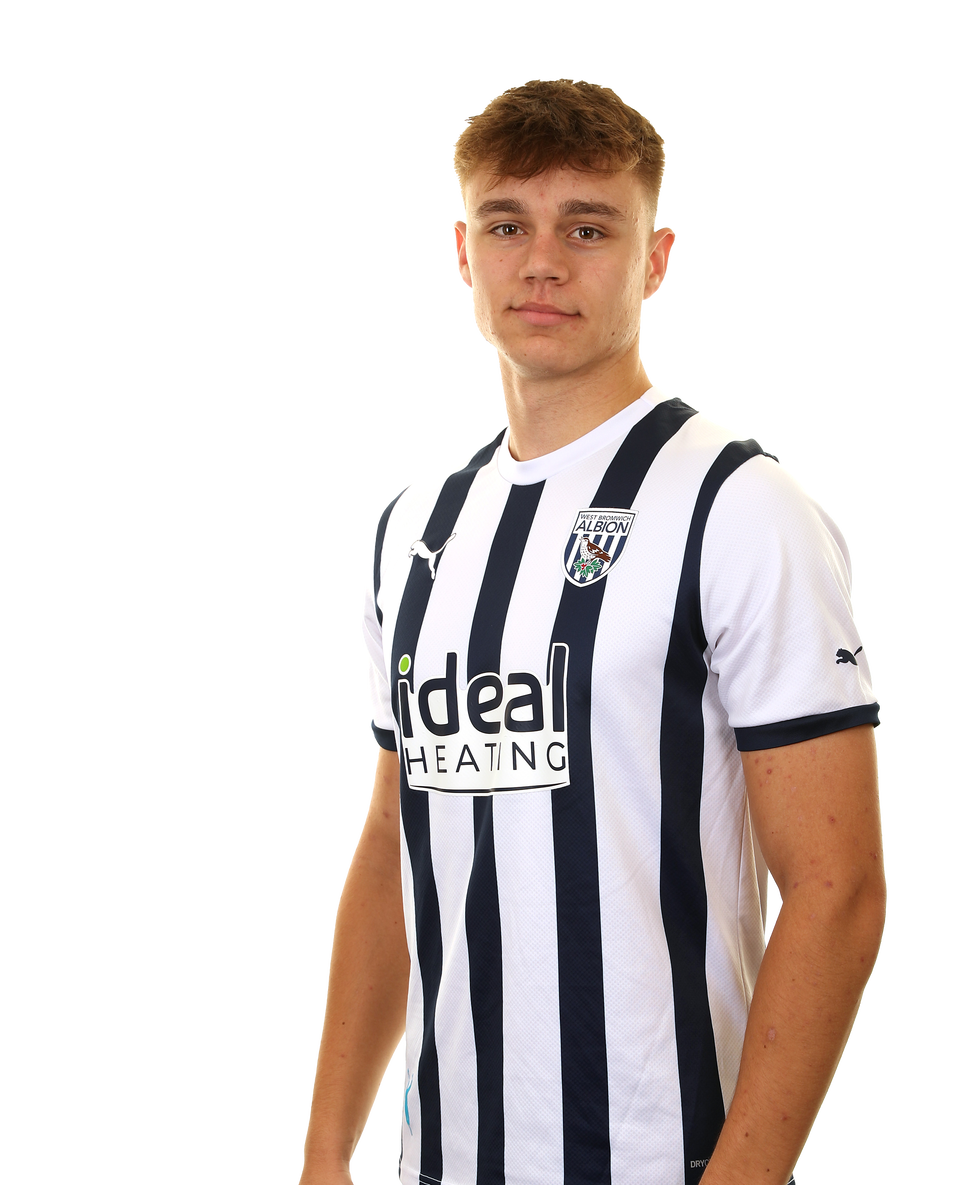A photo headshot of Albion Under-18s player Evan Humphries ahead of the 2023/24 season