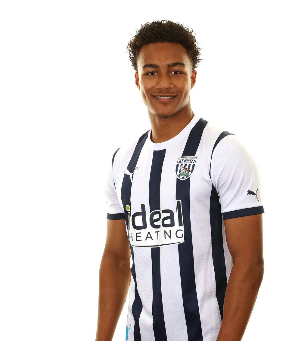 A photo headshot of Albion Under-21s player Narel Phillips ahead of the 2023/24 season