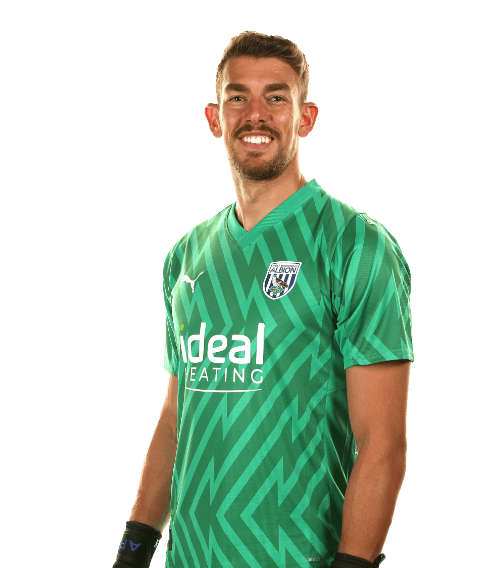 A photo of Albion keeper Alex Palmer ahead of the 2023/24 season