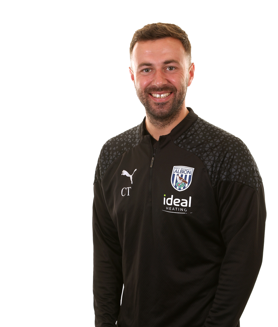 A photo headshot of Albion Under-18s assistant coach Chay Thompson ahead of the 2023/24 season