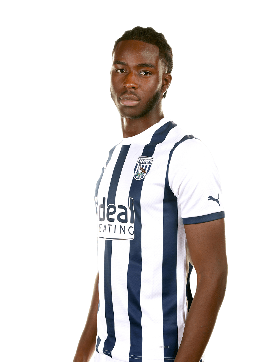 A photo of Albion forward Mo Faal ahead of the 2023/24 season