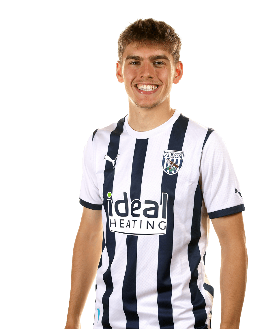 A photo of Albion attacker Tom Fellows ahead of the 2023/24 season