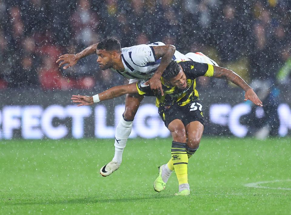 Darnell Furlong in action against Watford.