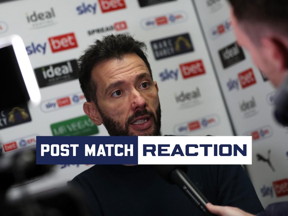Carlos Corberán is interviewed after Albion's draw against Plymouth