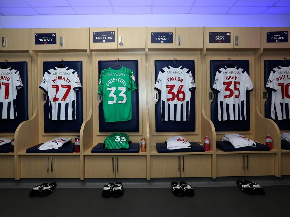 An image of the dressing room ahead of the QPR game