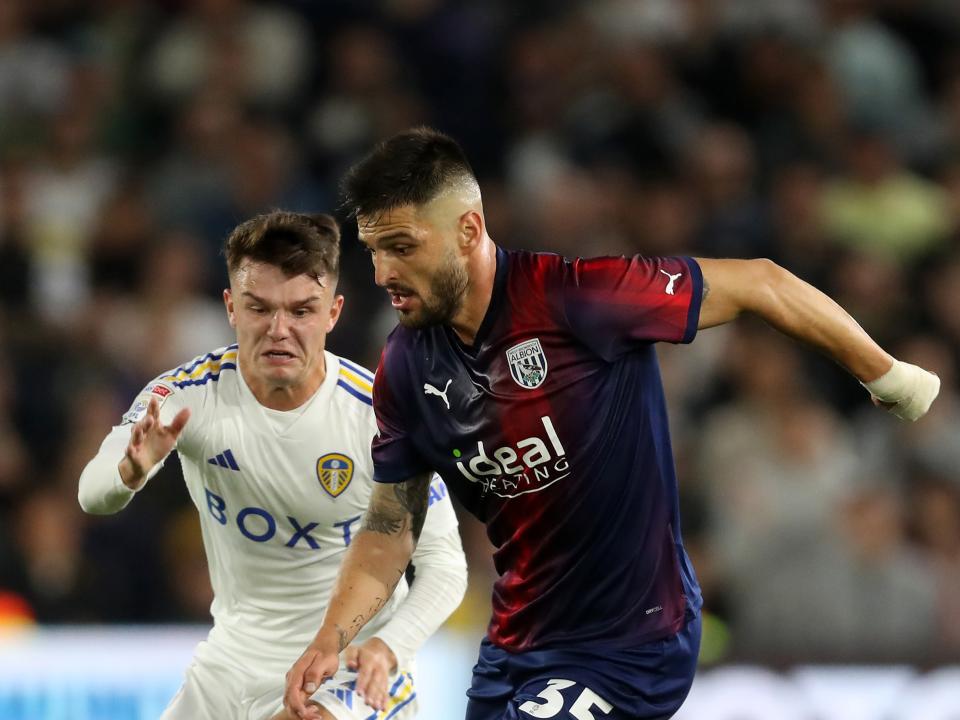 Okay Yokuslu in action against Leeds United