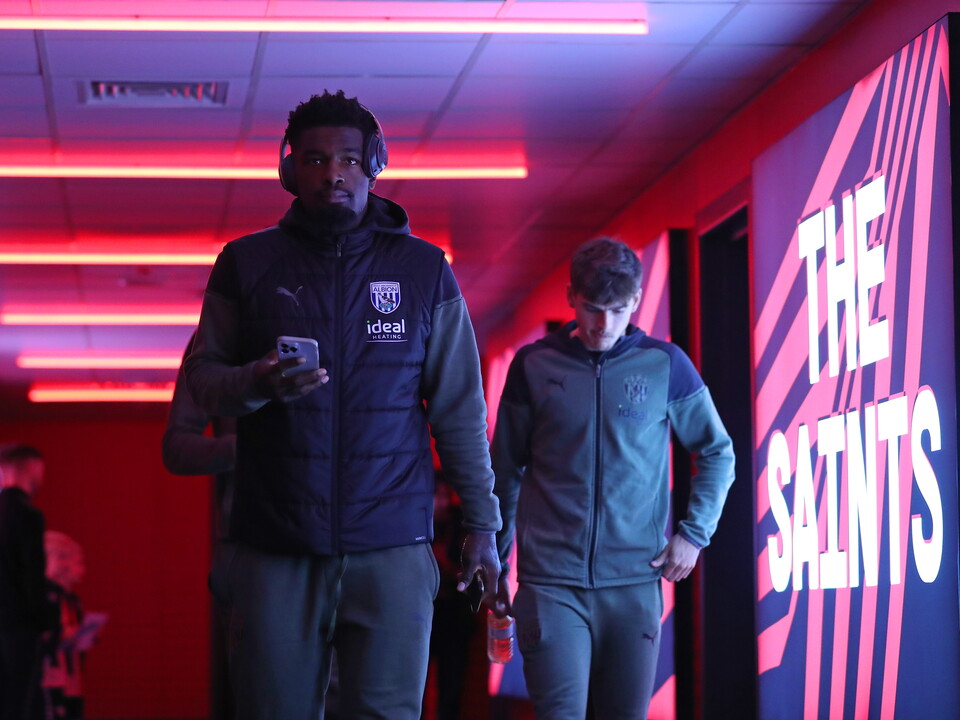 A photo of Cedric Kipre arriving at St Mary's ahead of Southampton v Albion during the 2023/24 season