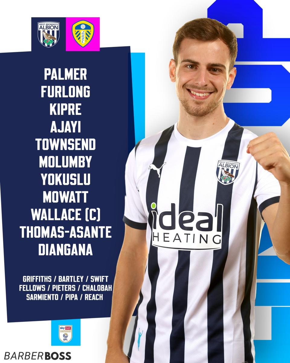 Albion's starting XI v Leeds