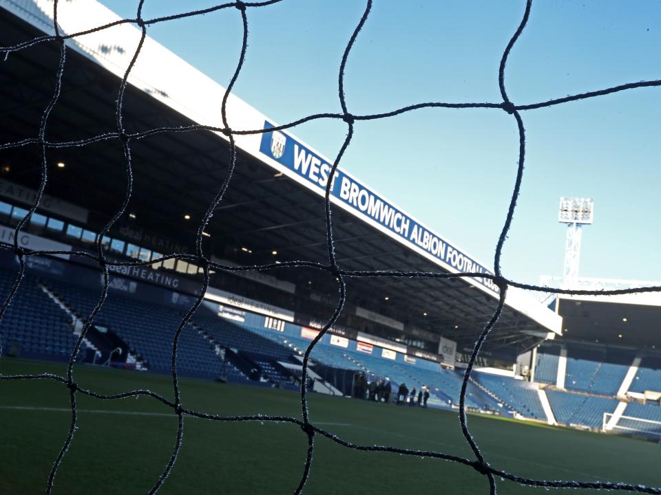 An image of ice on the nets at The Hawthorns