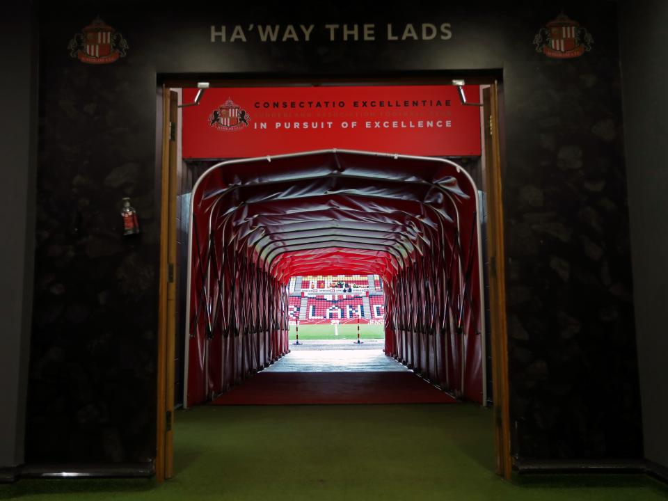 An image of the tunnel at Sunderland's Stadium of Light