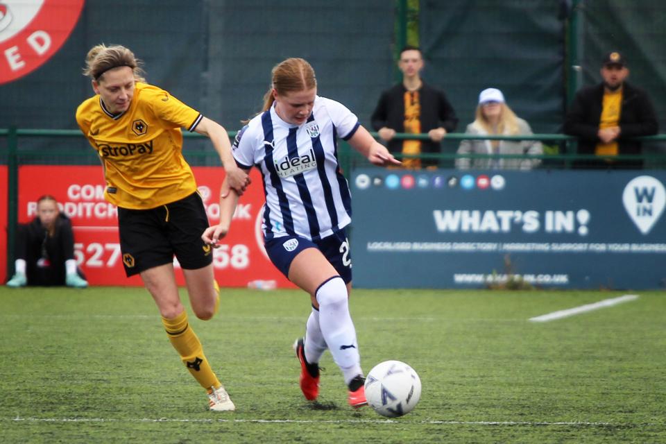 Albion Women in action against Wolves.