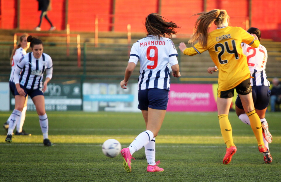Albion Women in action against Wolves.