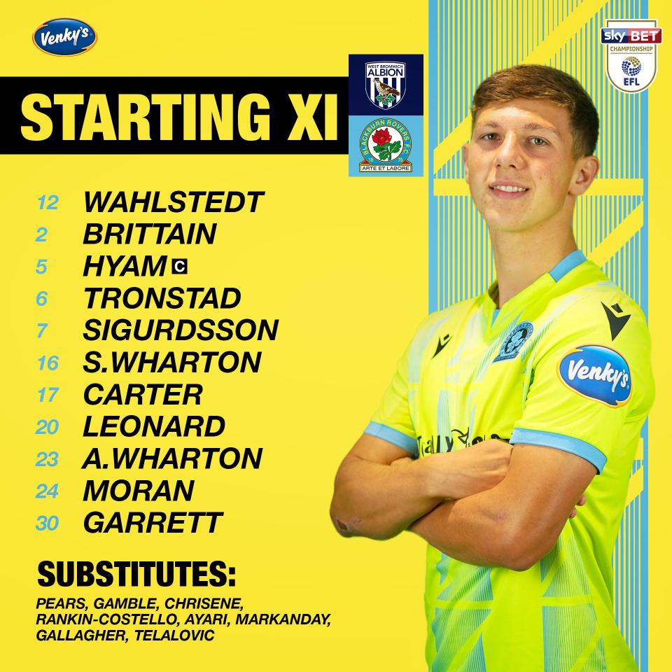Blackburn's team v Albion