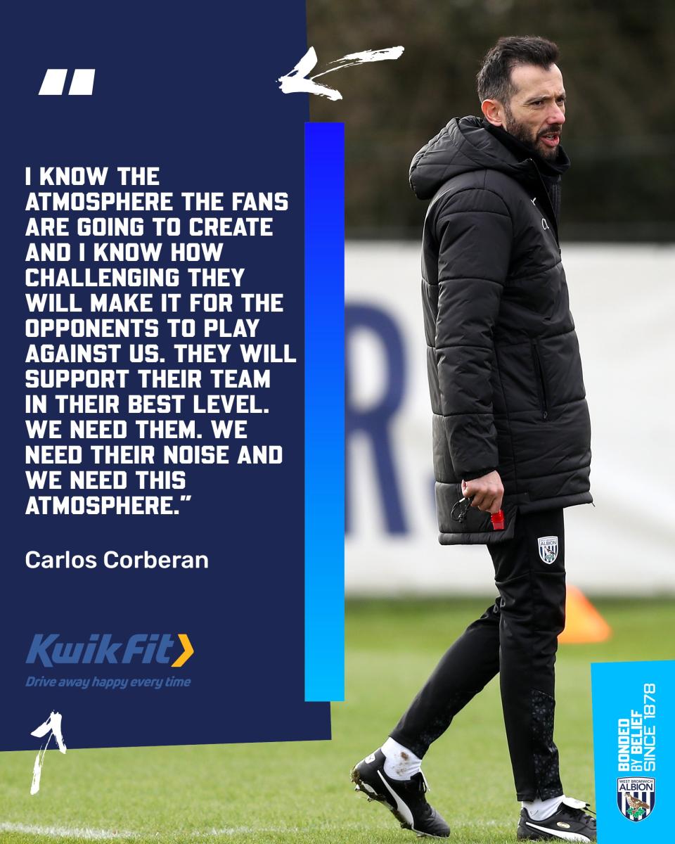 A graphic displaying quotes from Carlos Corberan on the importance of Wolves