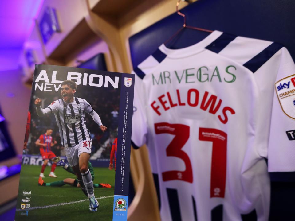 An image of Tom Fellows on the front of Albion News