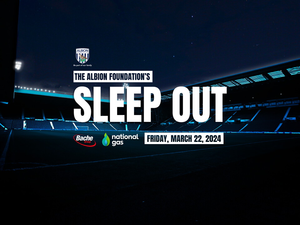 Sleep Out graphic with date & sponsors