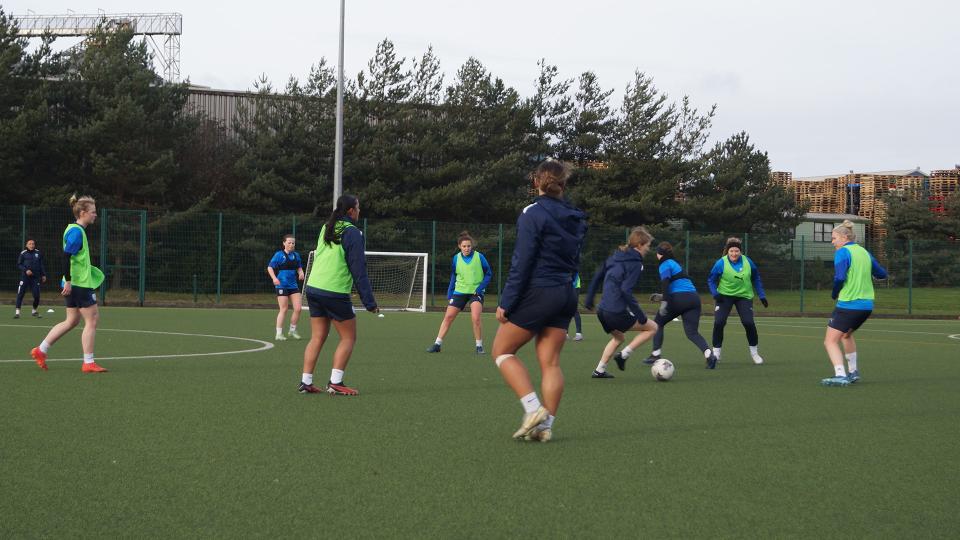 Albion Women in training.