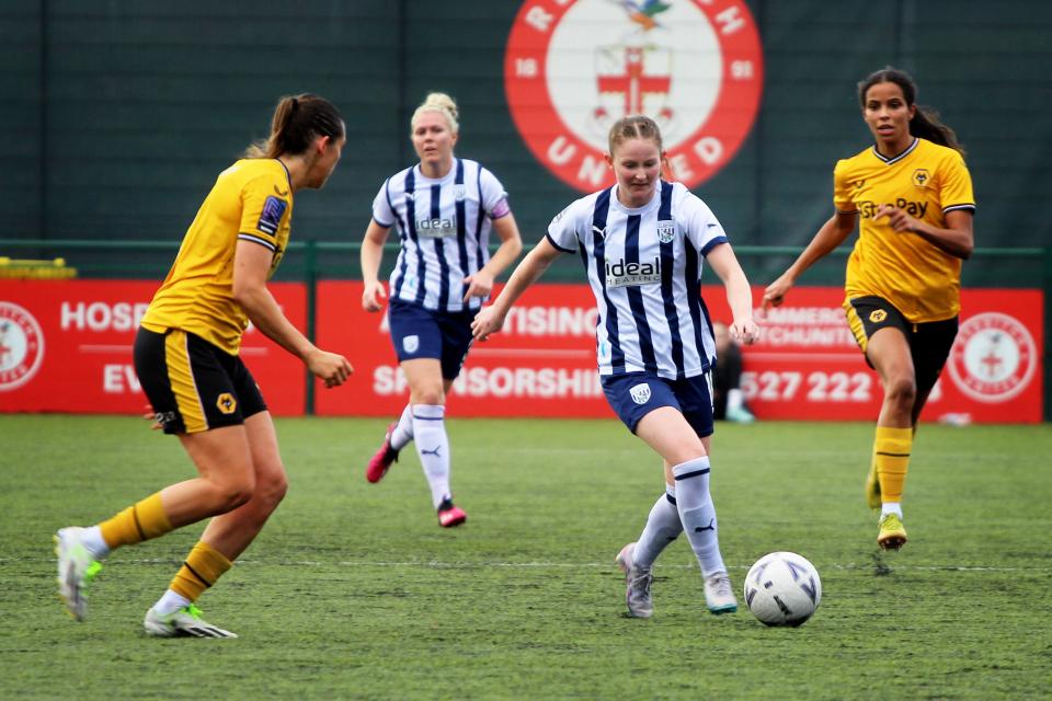 Albion Women in action against Wolves.