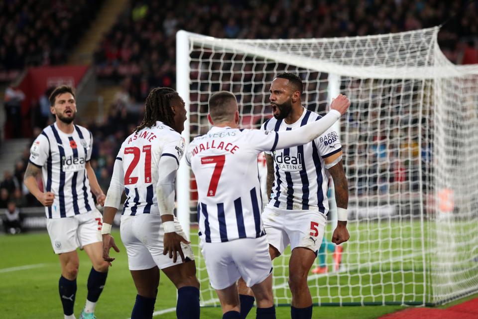 Kyle Bartley celebrates scoring against Southampton in November with his team-mates
