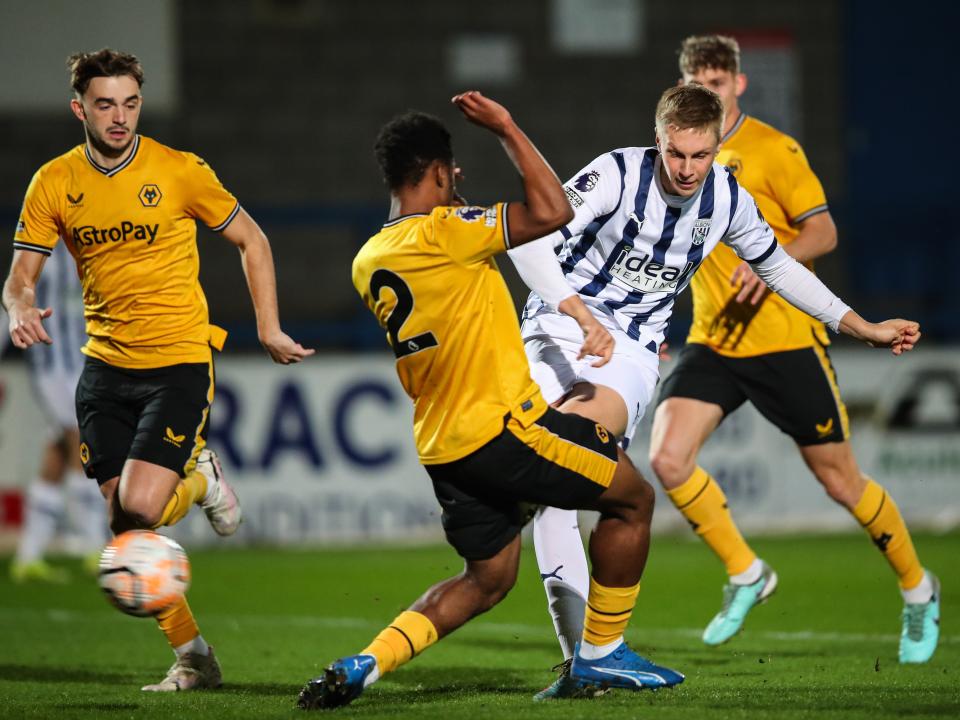 Layton Love in action for Albion's PL2 team against Wolves