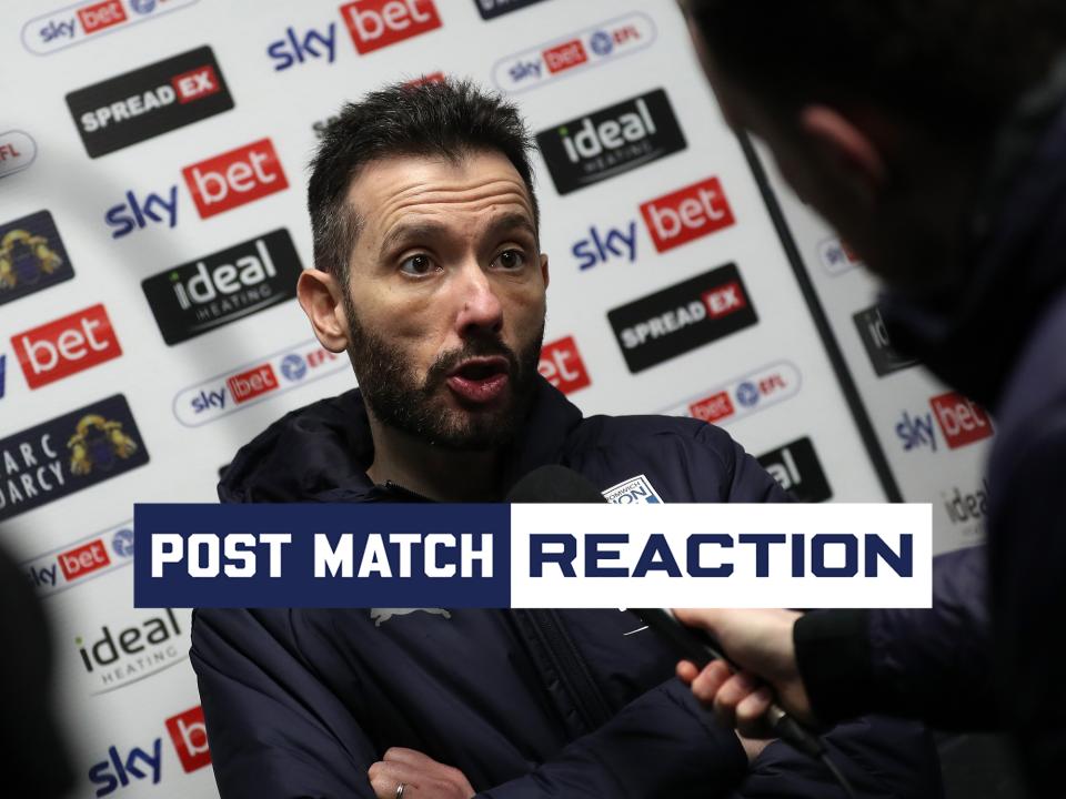 Carlos Corberán is interviewed after Albion's win against Bristol City