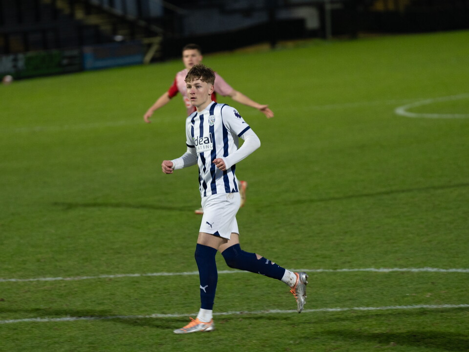 A photo of Ollie Bostock in action at Keys Park stadium