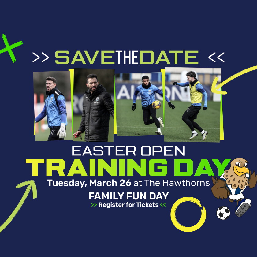 Save the Date Easter Open Training Day ay The Hawthorns on Tuesday 26th March 2024
