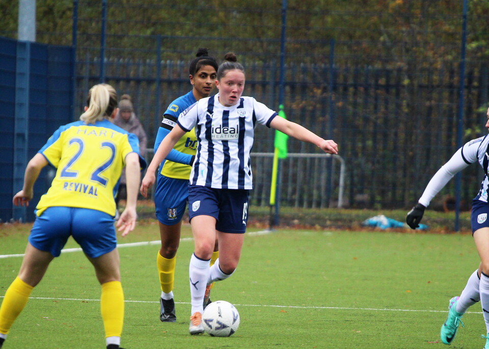Beth McGowan in home Albion colours.