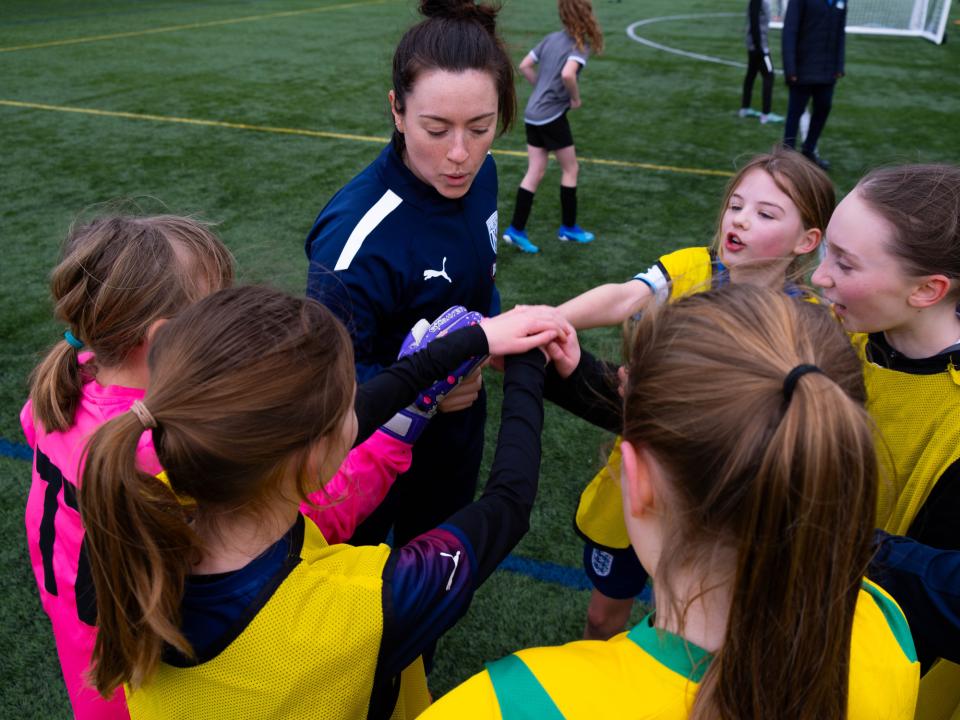 Anna Miller visits WBA Girls' Camps