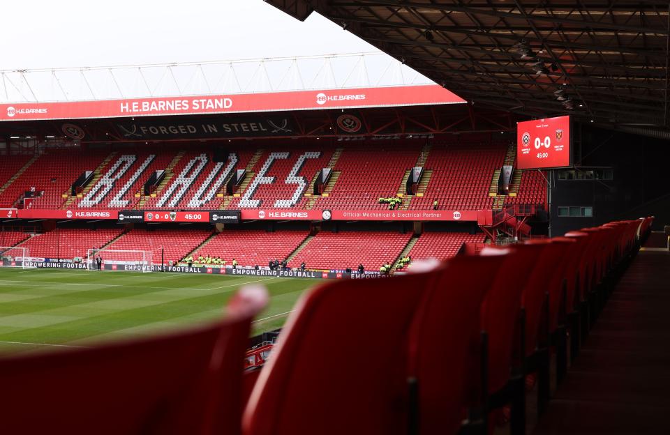 A general view of Sheffield United's Bramall Lane
