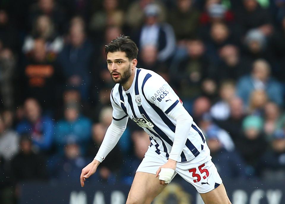 Okay Yokuslu in home Albion colours.