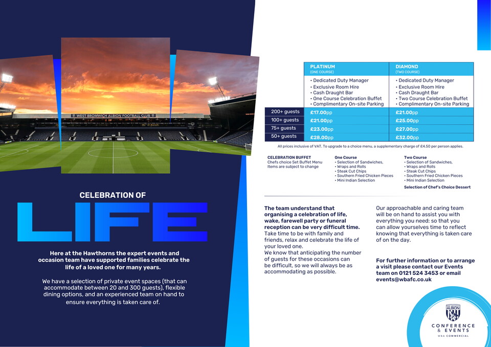 Celebration Of Life Packages 