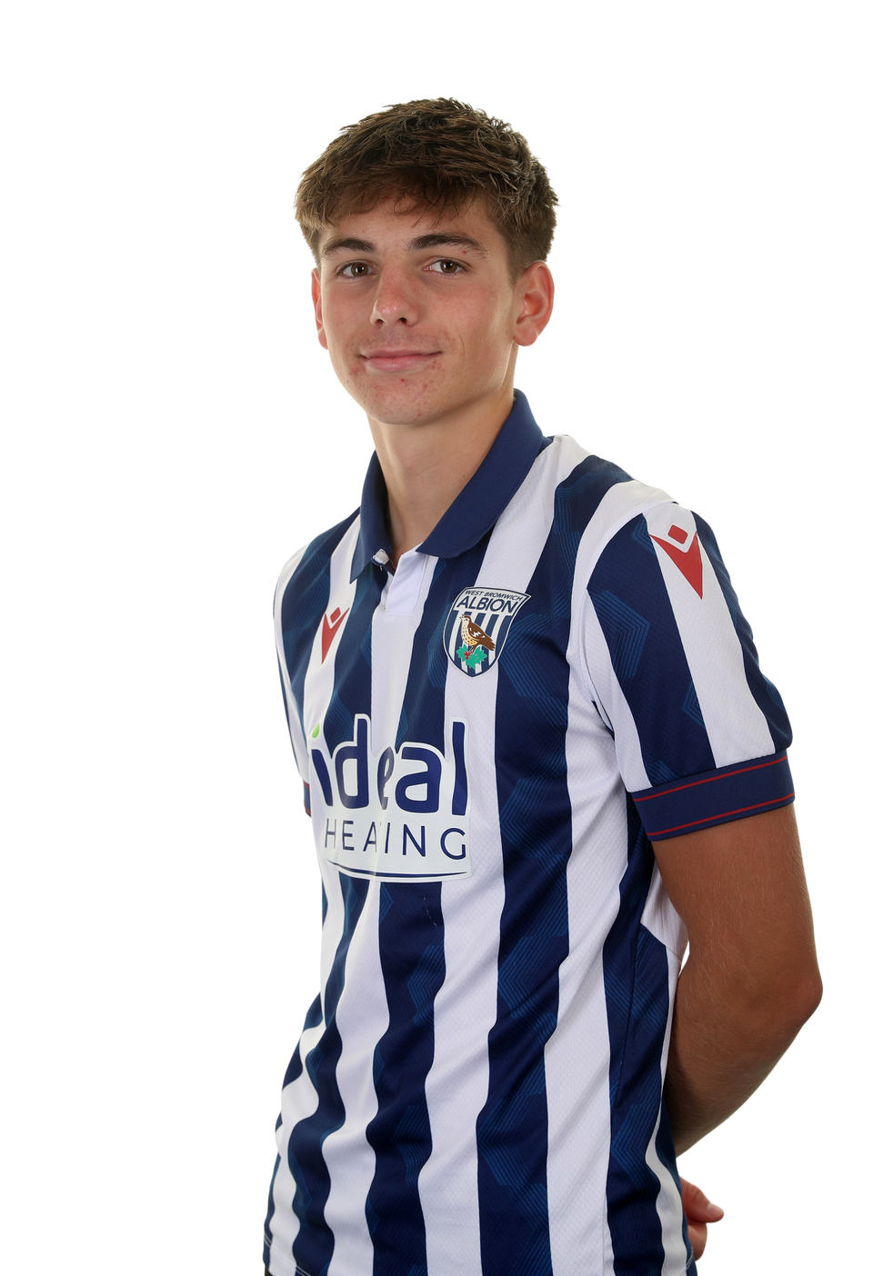 A photo of Alfie Maughan in the 2024/25 home kit