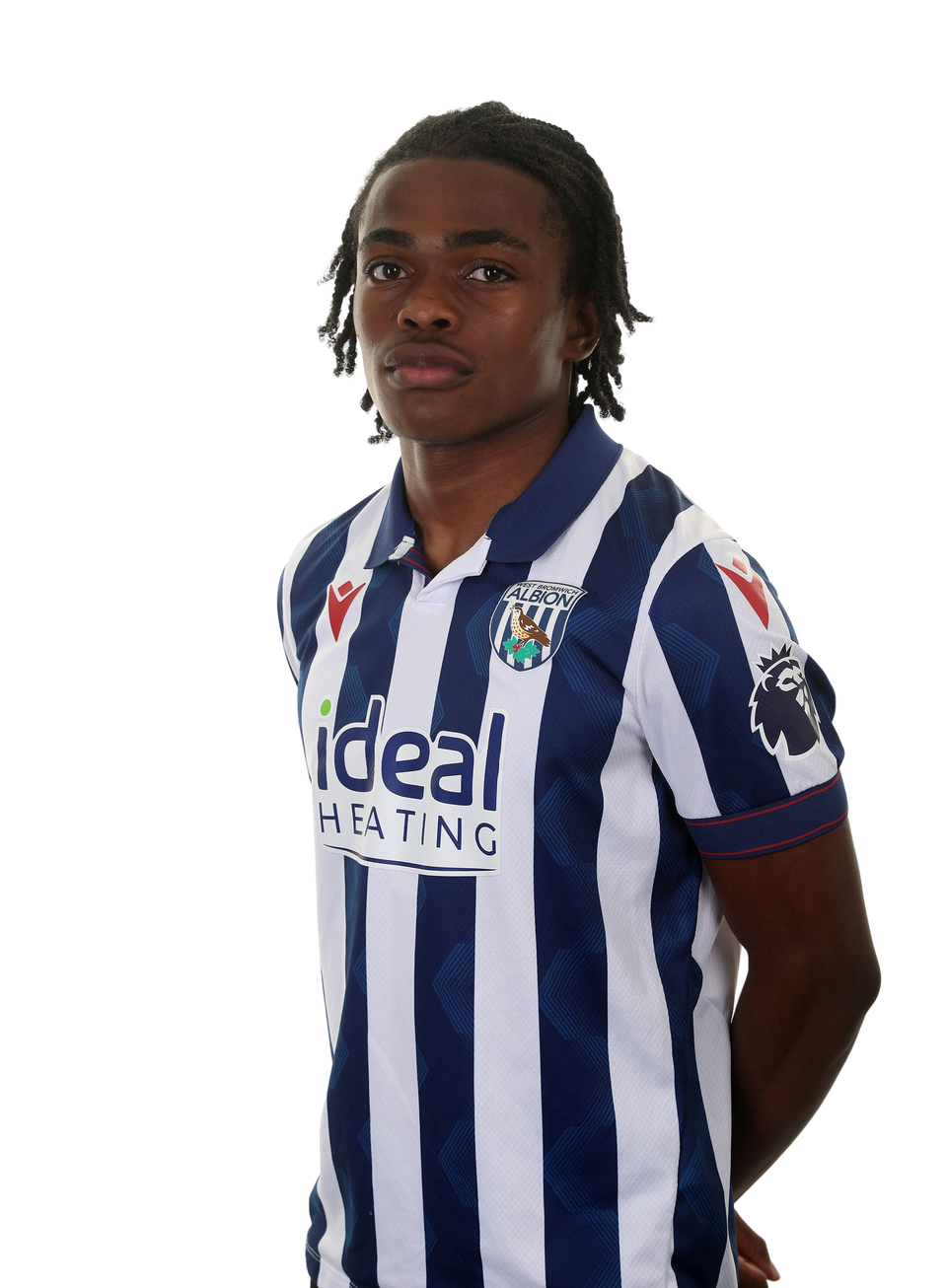 A photo of Divine Onyemachi in the 2024/25 home kit