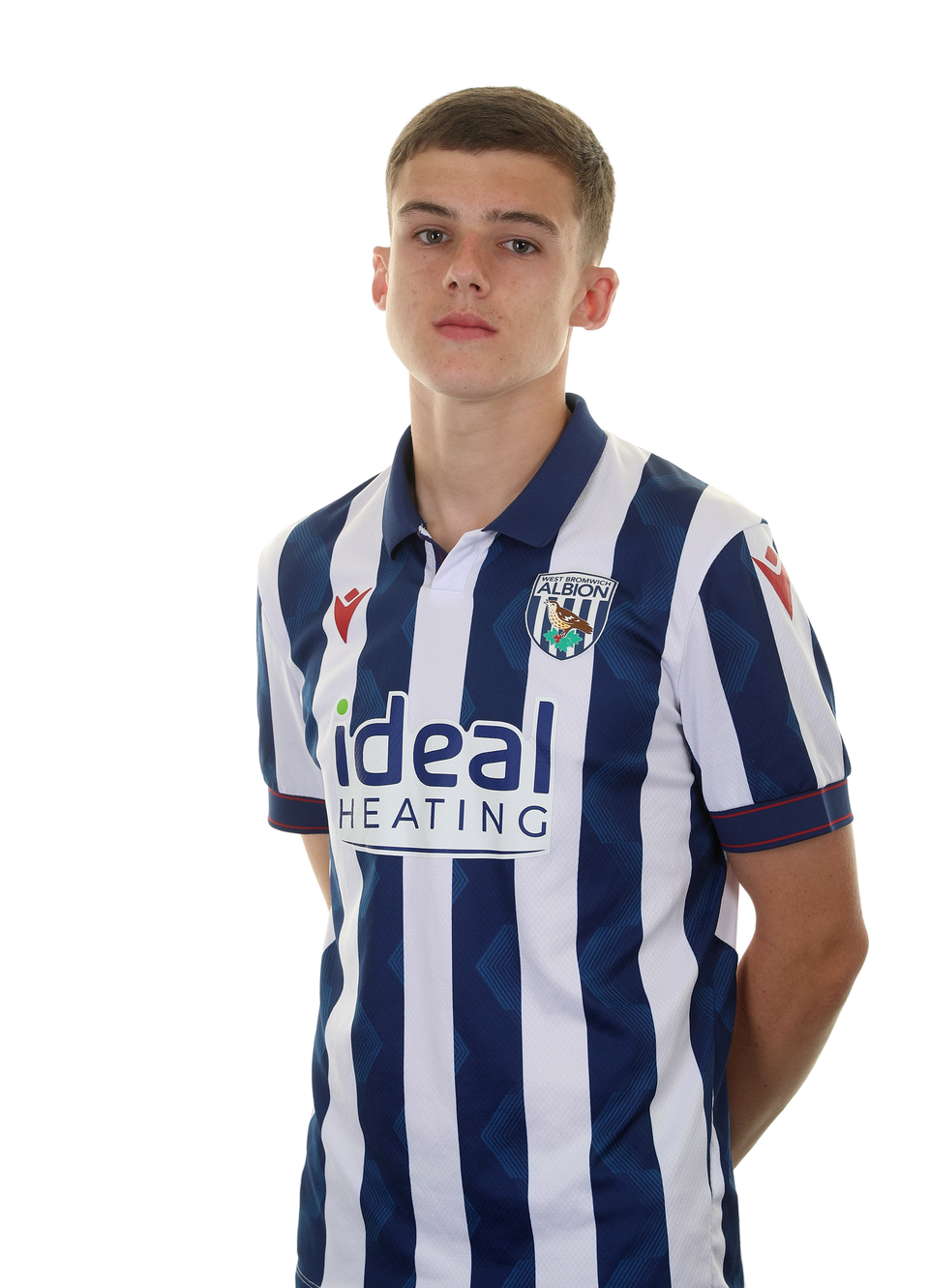 A photo of Matthew Crowther in the 2024/25 home kit