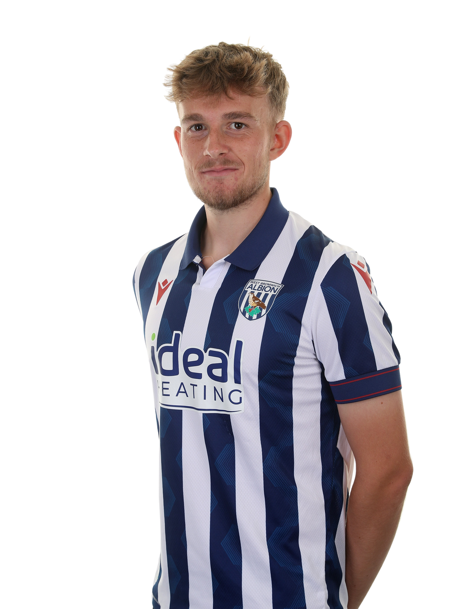 A photo of Rhys Morrish in the 2024/25 home kit