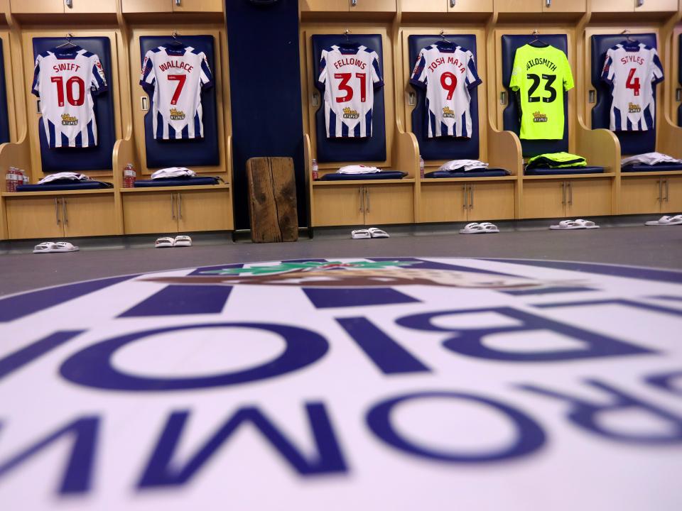 An image of the dressing room ahead of Swansea