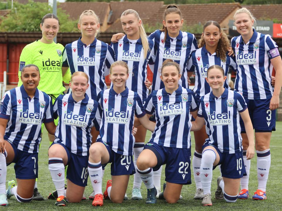 A team picture of the Albion Women starting XI ahead of their match against Halifax