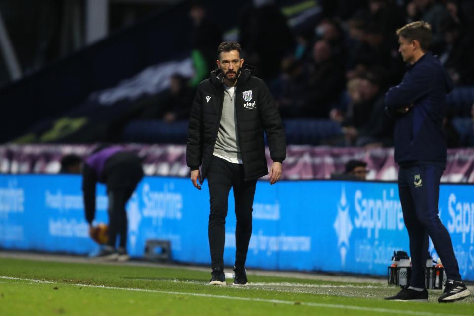Carlos Corberán on the touchline at Preston North End 