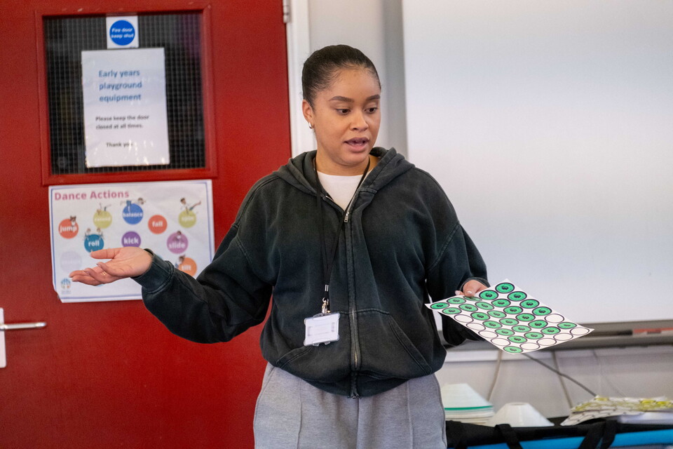 Shanice teaching.