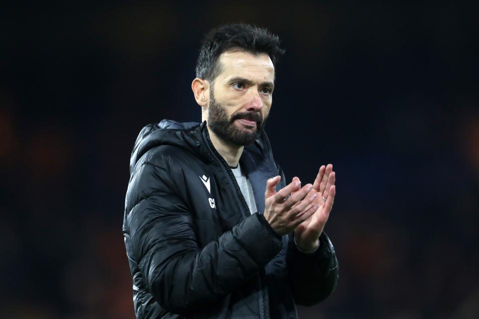 Carlos Corberán applauds Albion fans 