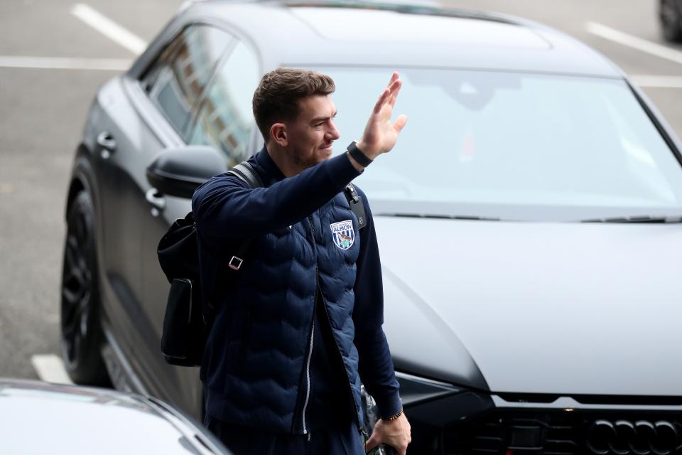 An image of Alex Palmer arriving at The Hawthorns