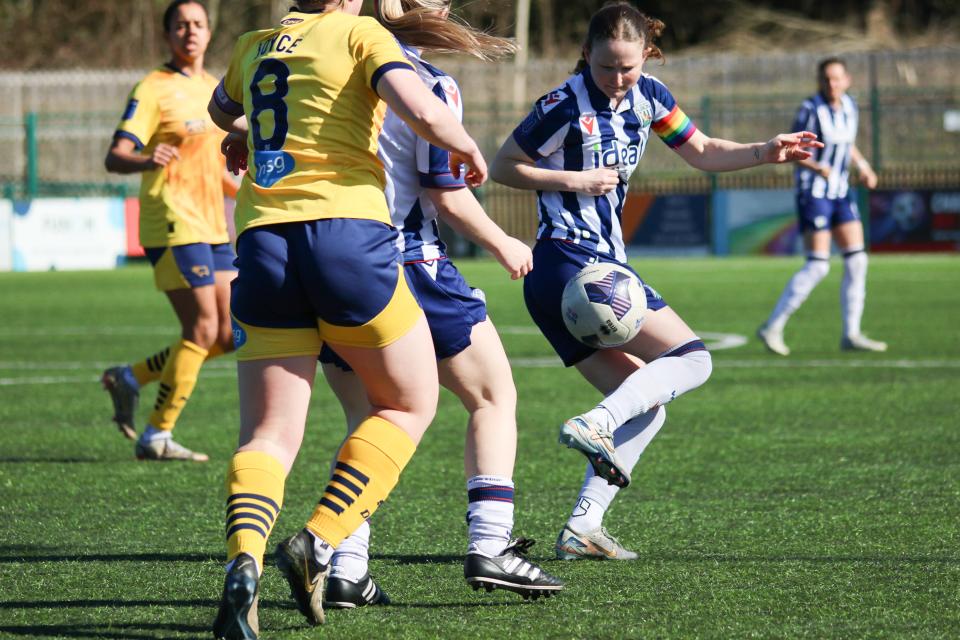 Liv Rabjohn in action against Derby.