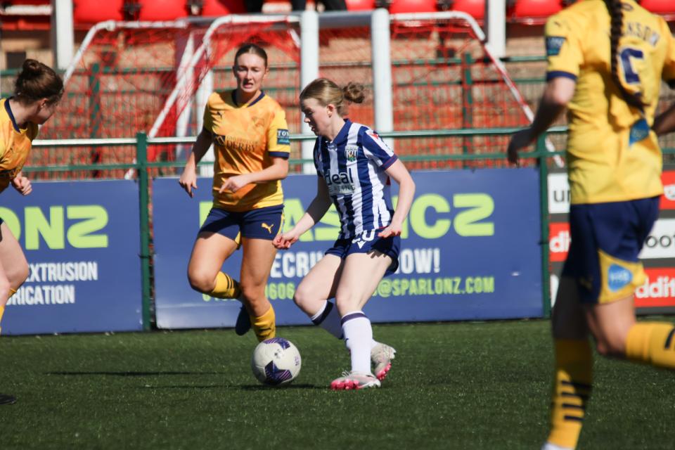 Phoebe Warner in action against Derby.