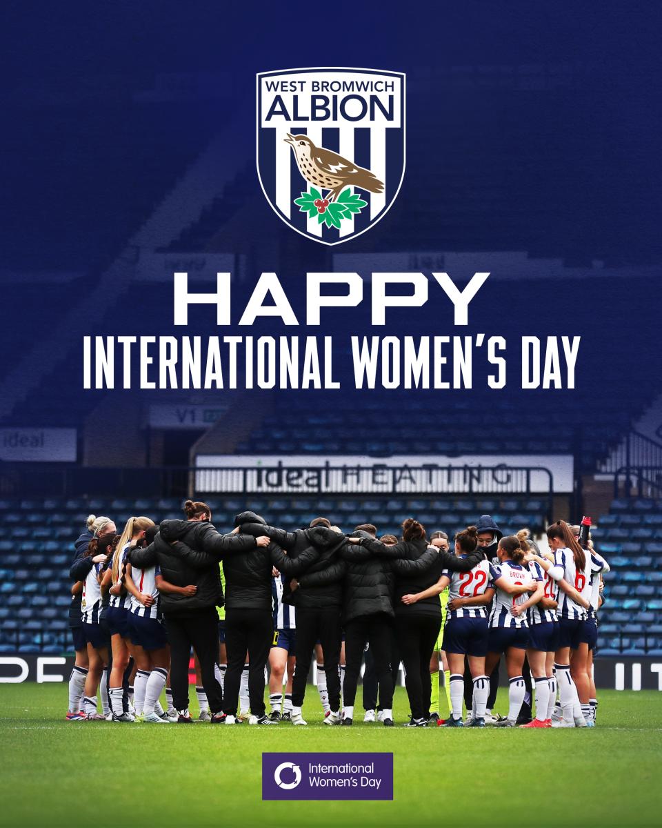 A graphic wishing supporters a happy international women's day