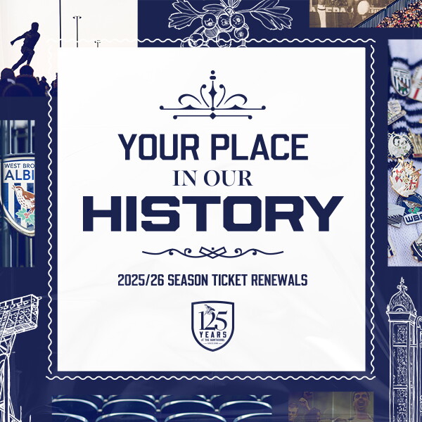 Your Place In Our History | 2025/26 Season Tickets On Earlybird Sale