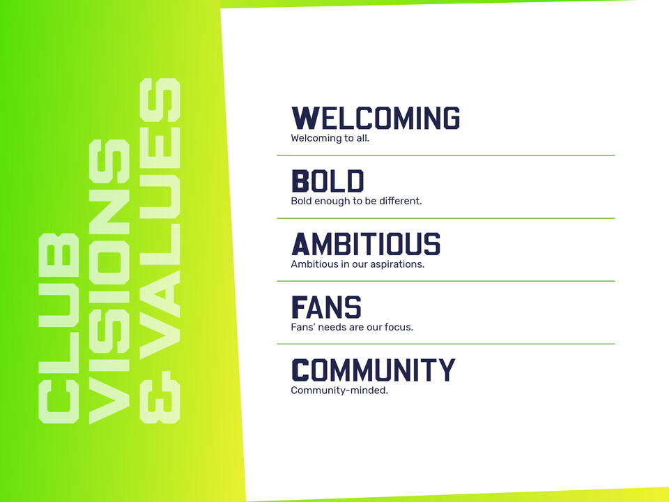 Club Vision and Values