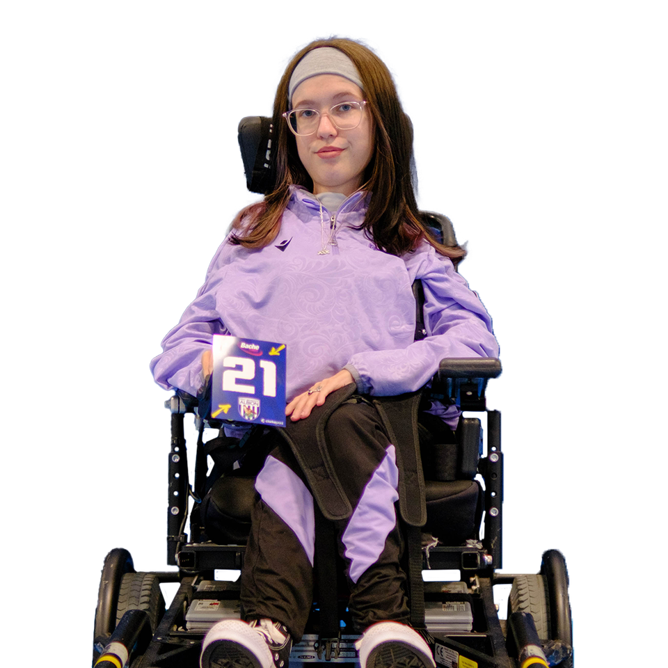A photo of WBA Throstles Powerchair player Abigail Bolt